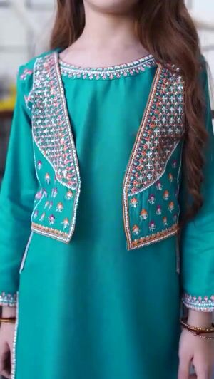 Turquoise Kurta Set for Girl