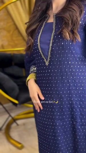 Navy blue Kurta Set for Women