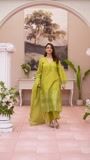 Olive green Kurta Set for Women