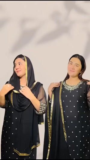 Black Kurta Set for Women