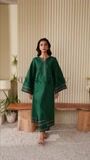 Bottle green Kurta Set for Women