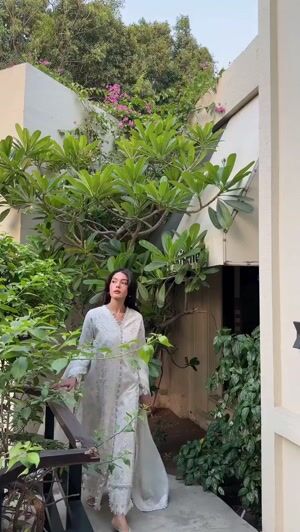 White Kurta Set for Women