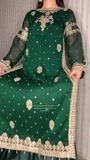 Dark green Sharara for Women