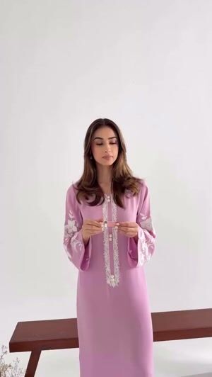 Baby pink Kurta Set for Women