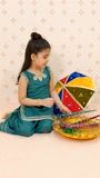 Dodger blue Sharara for Girl
