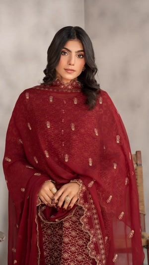 Maroon Kurta Set for Women