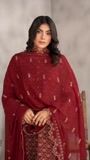 Maroon Kurta Set for Women