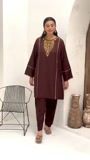 Chocolate brown Kurta Set for Women