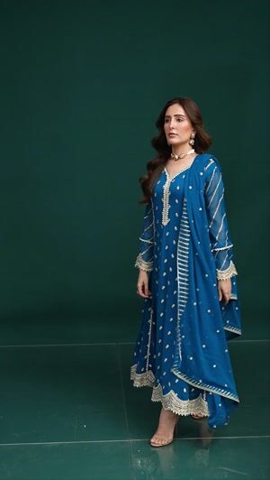 Blue Pishwas for Women