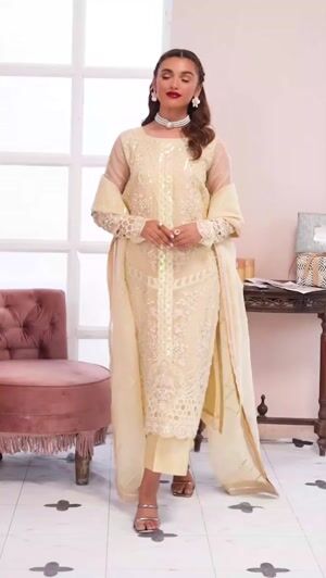Buttercream Kurta Set for Women