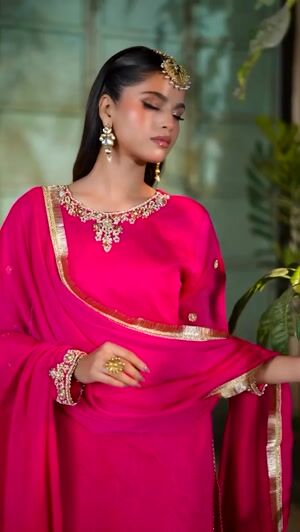 Pink Kurta Set for Women