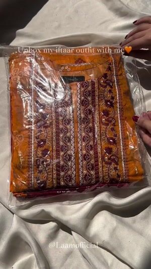 Orange Kurta Set for Women