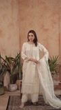 Off-white Kurta Set for Women