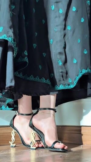 Jet black Pishwas for Women