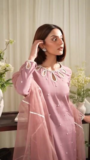 Lilac Kurta Set for Women