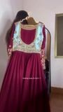 Maroon Anarkali for Women