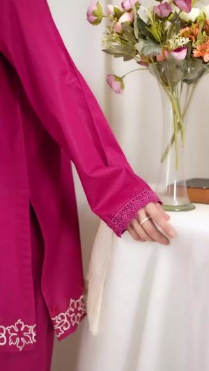 Fuchsia Kurta Set for Women