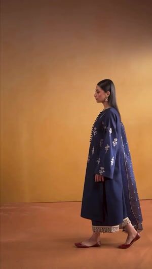 Navy blue Kurta Set for Women