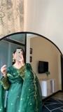Bottle green Kurta Set for Women