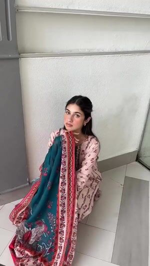 Peach orange Kurta Set for Women