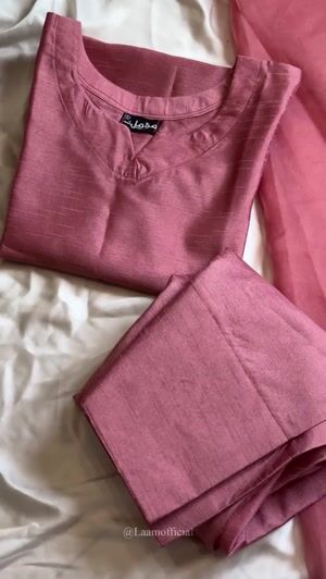 Coral pink Kurta Set for Women