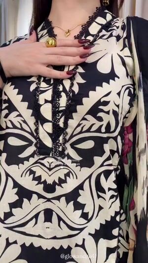 Black Kurta Set for Women