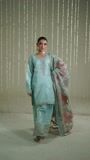 Ice blue Kurta Set for Women