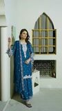 Sapphire blue Kurta Set for Women