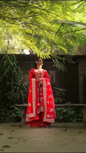 Hot pink Kurta Set for Women
