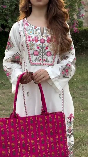 White Kurta Set for Women