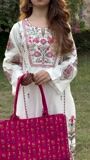 White Kurta Set for Women
