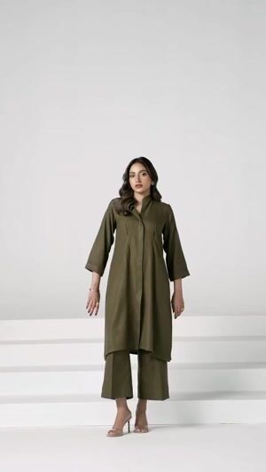 Olive green Co ord Sets for Women