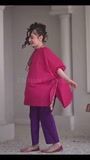 Shocking pink Kaftan for Girl