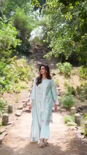 Ice blue Kurta Set for Women
