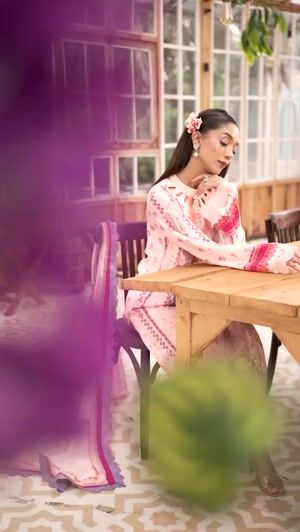 Baby pink Unstitched for Women