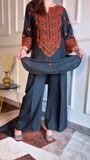 Black Kurta Set for Women