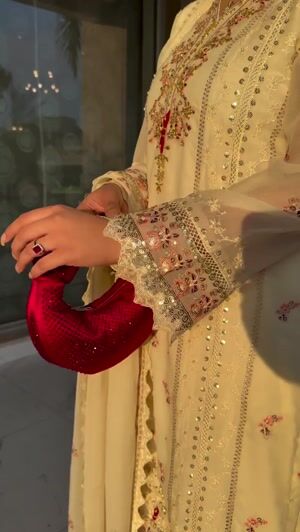 Cream Kurta Set for Women