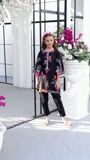 Black Kurta Set for Girl