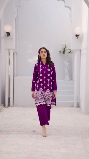 Purple Kurta Set for Women