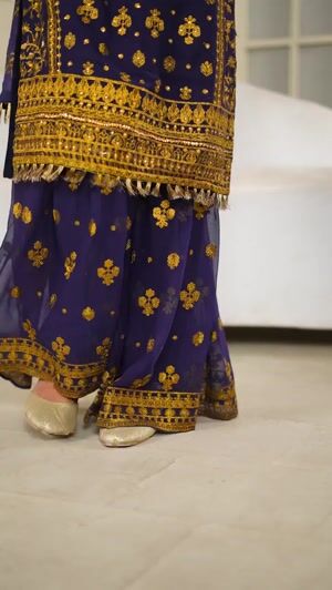 Navy blue Kurta Set for Women