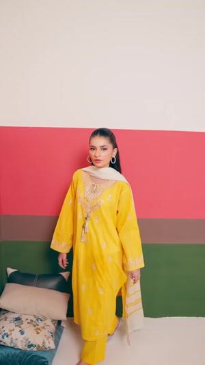 Yellow Kurta Set for Women