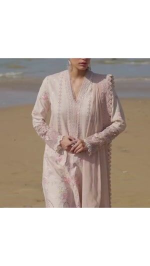Baby pink Unstitched for Women