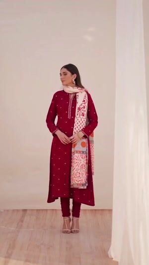 Maroon Pishwas for Women