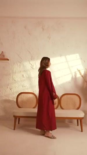 Maroon Kurta Set for Women