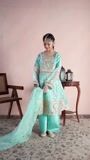 Aquamarine Short Frock for Girl