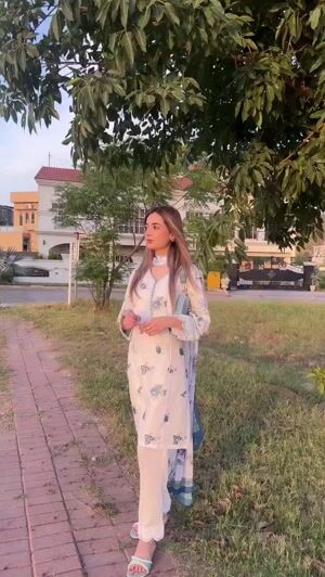 White Kurta Set for Women
