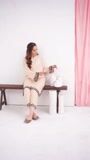 Cream Kurta Set for Women