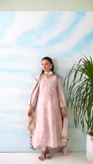 Pastel pink Pishwas for Women