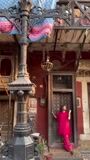Hot pink Short Frock for Women