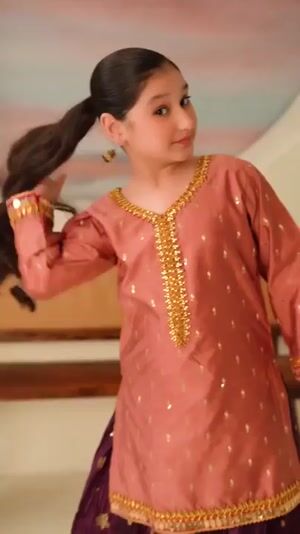 Purple Kurta Set for Girl